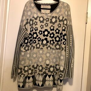 Gudrun Sjoden Flower & Stripes Pullover XL